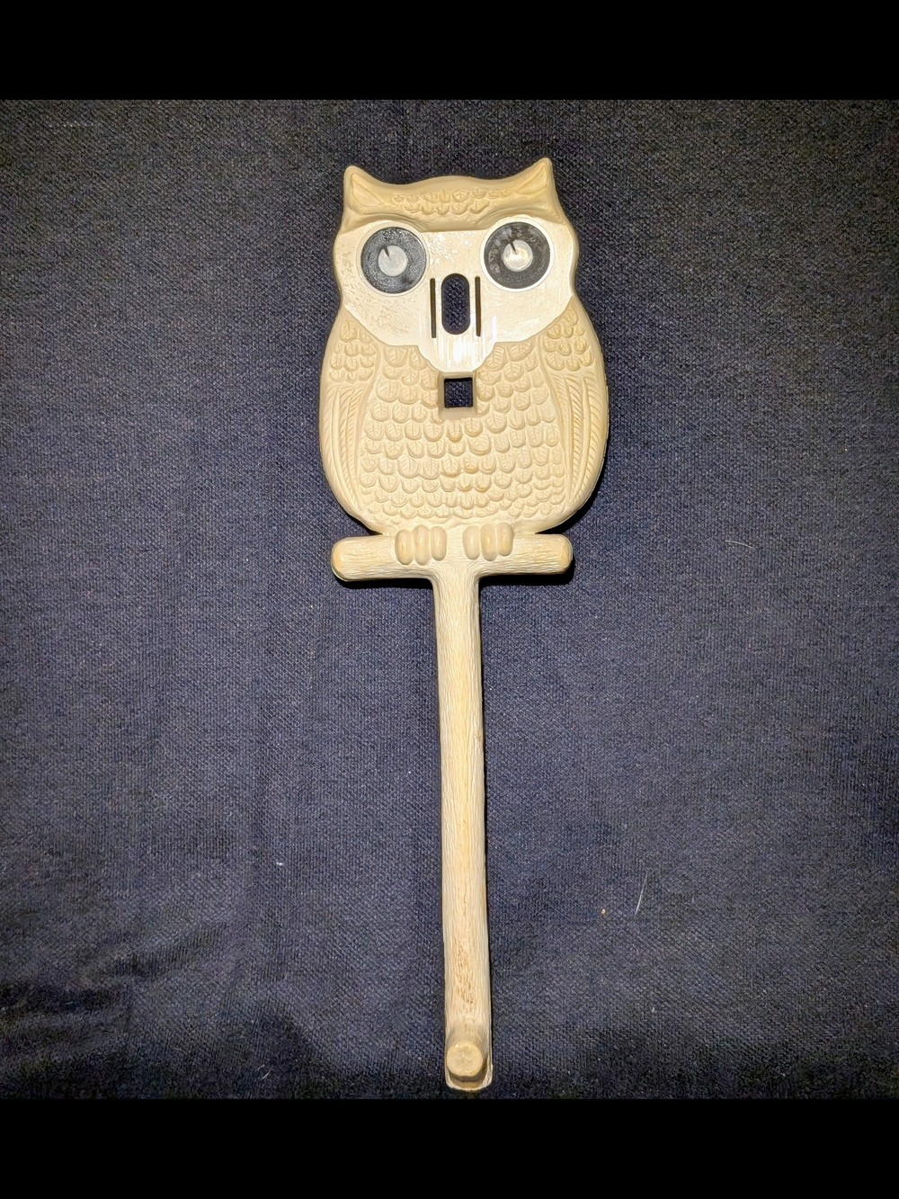 Wooden Owl Wall Hook in Light Beige - Home Accents